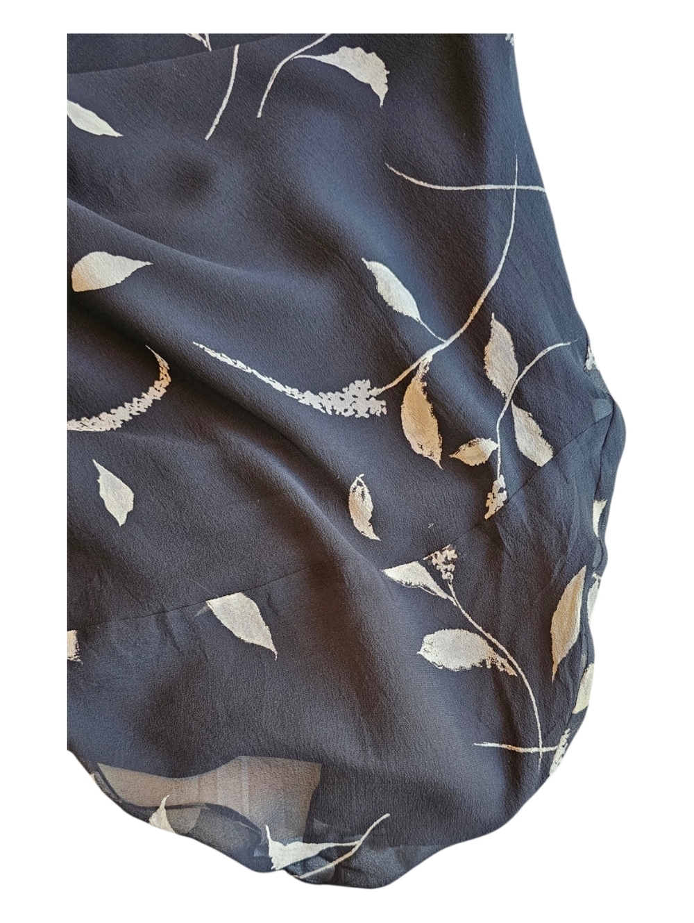 INC International Concepts 100% Silk Midi Dress Size 6 Black Floral Slip 90s Min - Picture 11 of 14